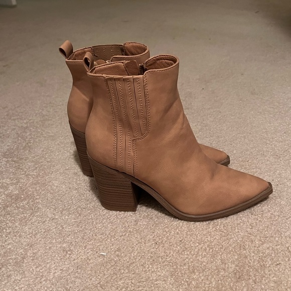 Tan Booties - Picture 1 of 3